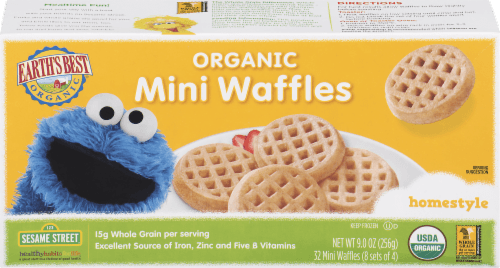 Earth'S Best Organic Mini Waffles Homestyle