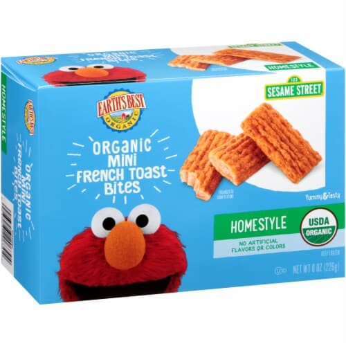 Earth'S Best 123 Sesame Street Organic Homestyle Mini French Toast Bites