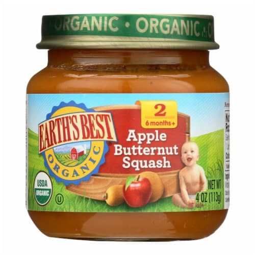 Earth'S Best Organic Apple Butternut Squash Stage 2 Baby Food