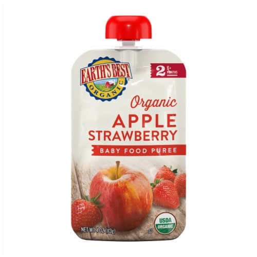 Earth'S Best Organic Stage 2 Apple Strawberry Baby Food