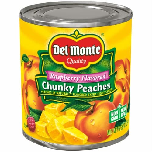 Del Monte Raspberry Flavored Chunky Peaches