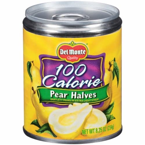 Del Monte 100 Calorie Bartlett Pear Halves In Extra Light Syrup