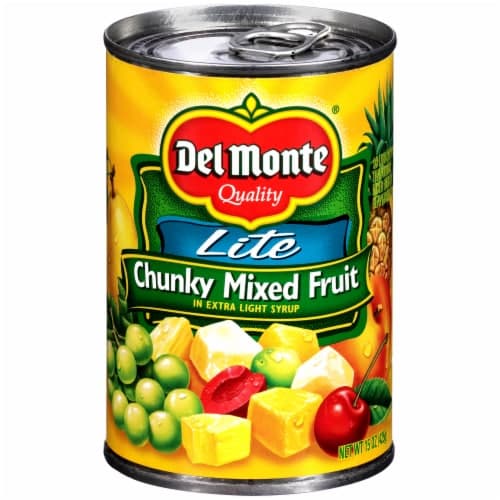 Del Monte Mixed Fruit, Chunky, Lite