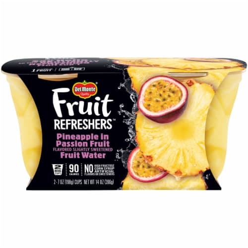 Del Monte Fruit Refreshers Pineapple In Passion Fruit Flavored Slightly Sweetened Fruit Water