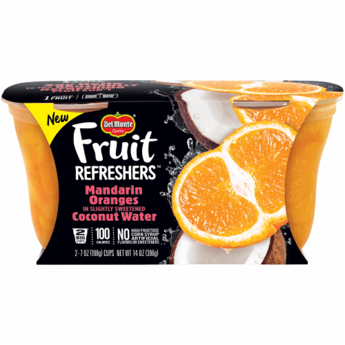 Del Monte Fruit Refreshers Mandarin Oranges, In Coconut Water, 2 Big