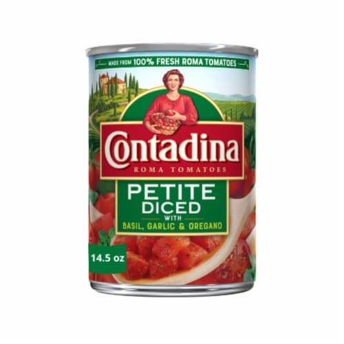 Contadina Tomatoes Roma Petite Diced With Basil Garlic & Oregano