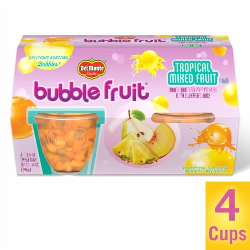 Del Monte Bubble Fruit Cups Tropical Mixed Fruit