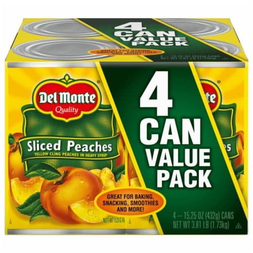 Del Monte Sliced Yellow Cling Peaches In Heavy Syrup