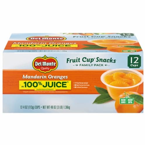 Is it Mustard Free? Del Monte Mandarin Oranges Fruit Cup Snacks, 100% Juice