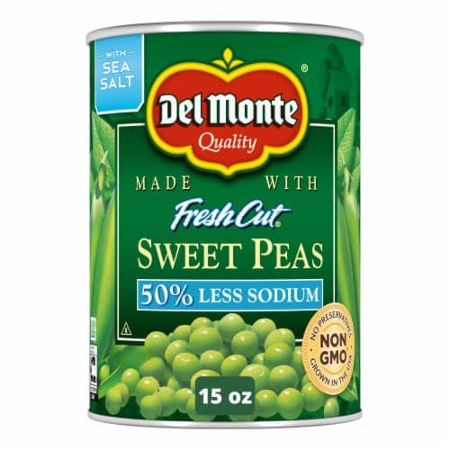 Del Monte Fresh Cut Peas Sweet Low Sodium