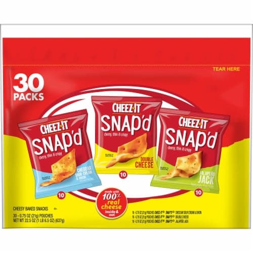 Cheez-It Snap'D Cheese Cracker Chips Variety