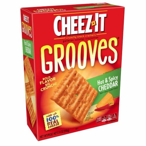 Cheez-It Crackers Crunchy Cheese Snack Crackers, Hot And Spicy Cheddar