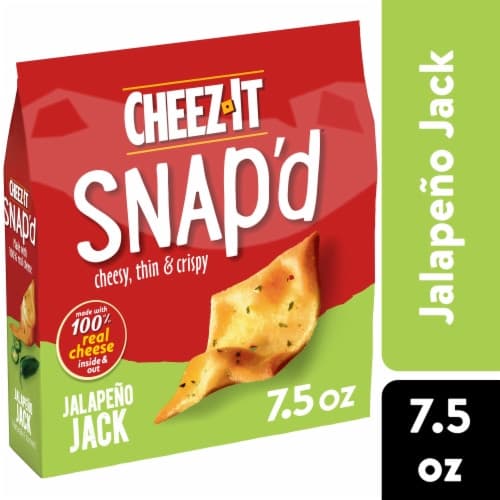 Cheez-it Snap'd Cheese Cracker Chips, Jalapeno Jack
