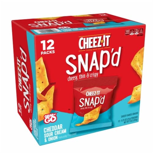 Kellogg'S Cheez It Caddies Crackers Cheddar Sour Cream And Onion