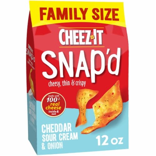 Cheez-it Snap’d Cheese Cracker Chips, Cheddar Sour Cream Onion