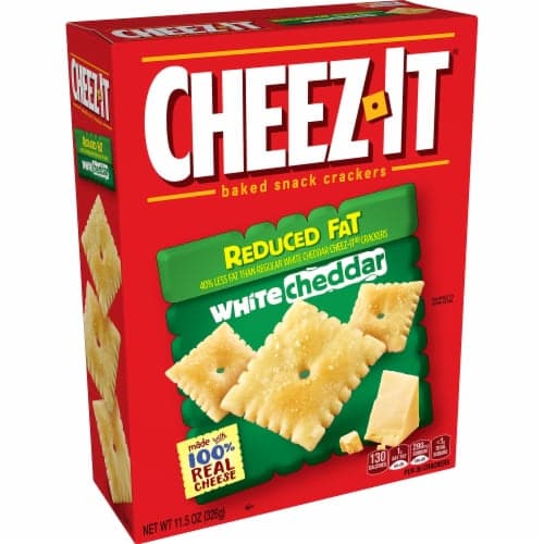 Cheez It Baked Snack Crackers, Reduced Fat, White Cheddar