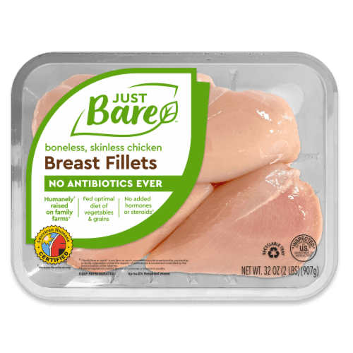 Just Bare Boneless Skinless Breast Fillets Family