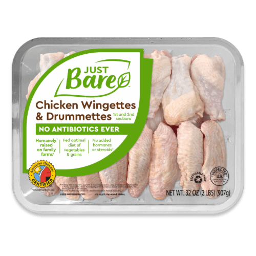 Just Bare Fresh Chicken Wings Drumsticks