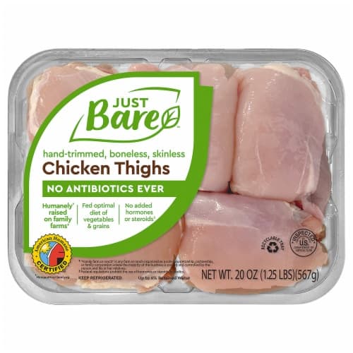 Just Bare Boneless Skinless Fresh Chicken Thighs