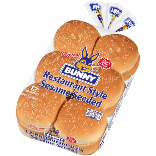 Bunny Restaurant Style Sesame Seeded Buns