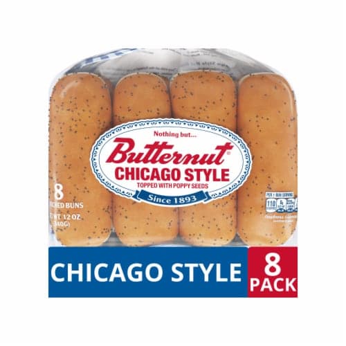 Butternut Chicago Style Poppy Seed Hot Dog Buns