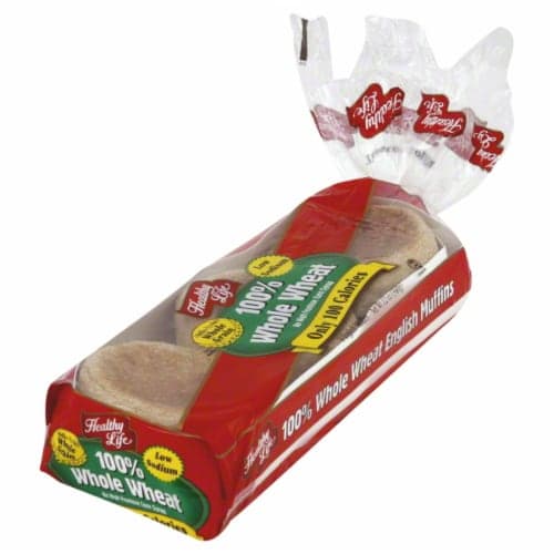 Healthy Life English Muffins 100% Whole Wheat
