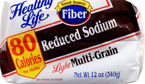 Healthy Life English Muffins, Light, Multi-Grain