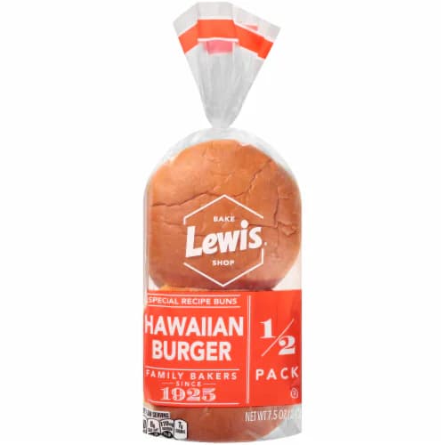 Lewis Bake Shop Special Recipe  Hawaiian Burger Buns Bag