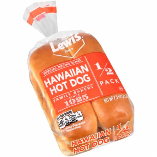 Lewis Bake Shop Special Recipe  Hawaiian Hot Dog Buns Bag
