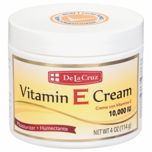 De La Cruz Vitamin E Cream, 10,000 Iu