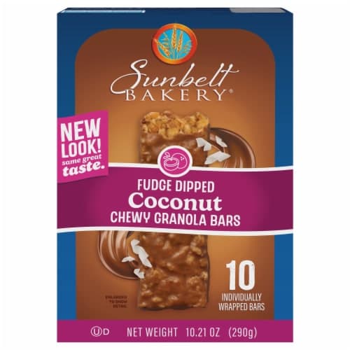 Sunbelt Bakery Granola Bars Chewy Coconut Fudge Dipped