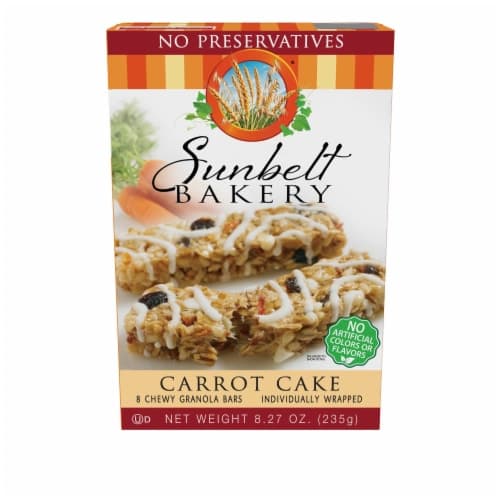 Sunbelt Bakery Granola Bars, Carrot Cake, Chewy