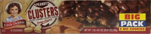 Little Debbie Peanut Clusters, Fudge Dipped, Big