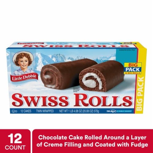 Little Debbie Swiss Rolls Big