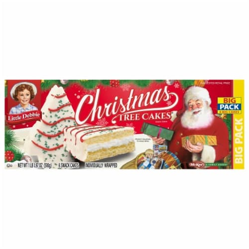 Little Debbie Vanilla Christmas Tree Snack Cakes