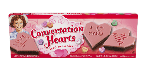 Ld Conversation Hearts Brownies