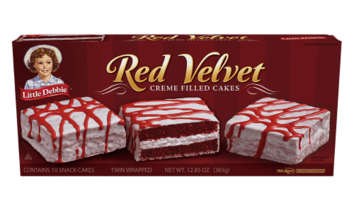Little Debbie Cakes, Creme Filled, Red Velvet