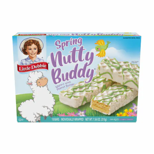 Little Debbie Family Pack Snack Cakes, Spring Nutty Buddy