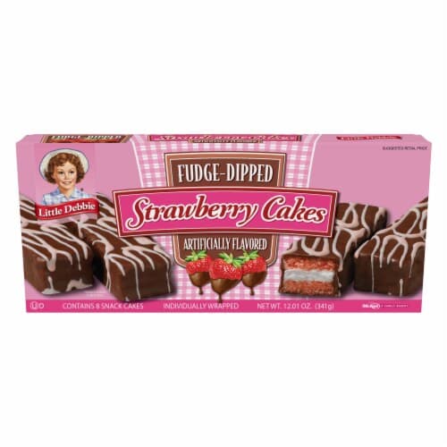 Ld Fudge Dipped Strawberry Cake