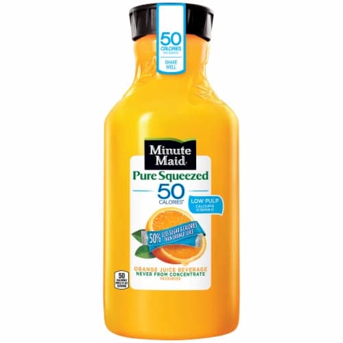 Minute Maid Juice Beverage, Light, Pure Squeezed, Orange