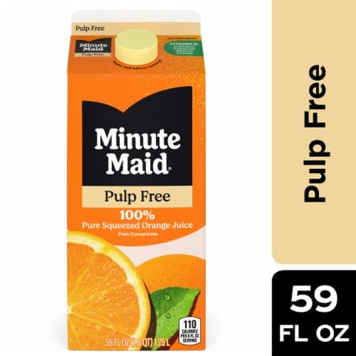 Minute Maid Juice Orange Pulp Free Carton