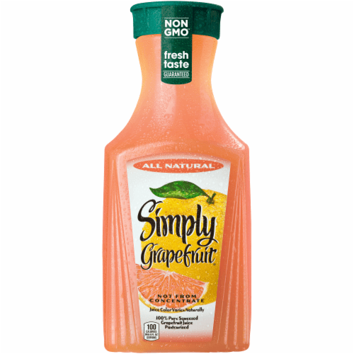 Simply Grapefruit 100% Juice, Pure Squeezed, Grapefruit