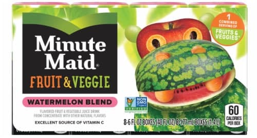 Minute Maid Fruit & Veggie Watermelon Blend Juice Boxes