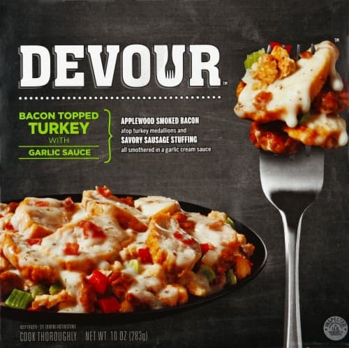 Devour  Entrees/Sides Bacon Topped Turkey And Stuffing/Carton
