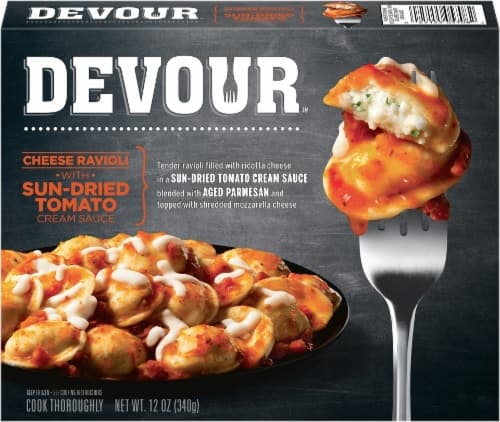 Devour Cheese Ravioli, With Sun-Dried Tomato Cream Sauce