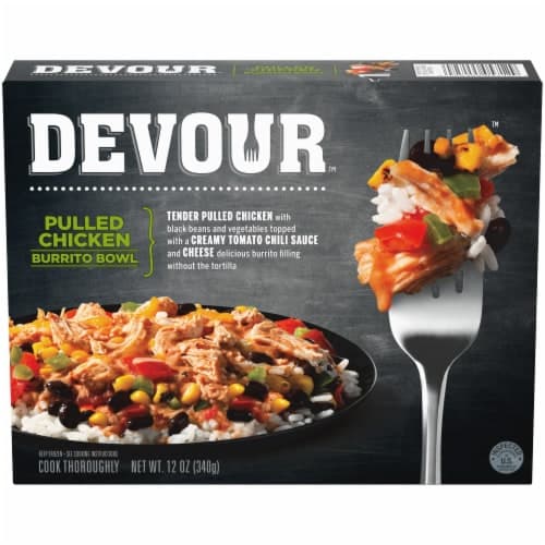 Devour Burrito Bowl, Pulled Chicken