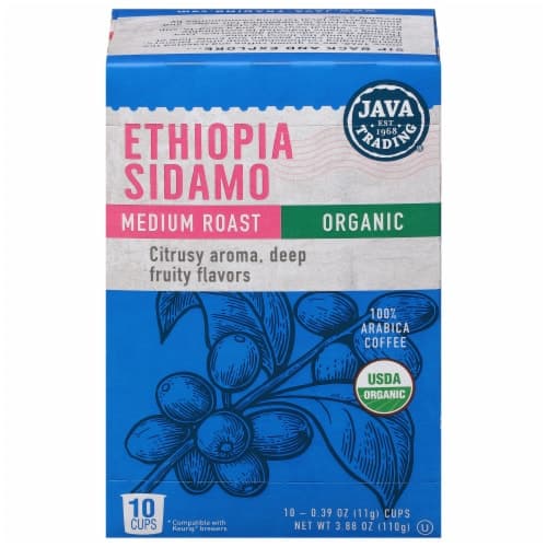 Java Trading Organic Ethiopia Sidamo Single Serve Coffee