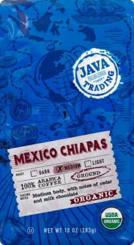Java Trading Organic Mexico Chiapas Medium Ground Coffee