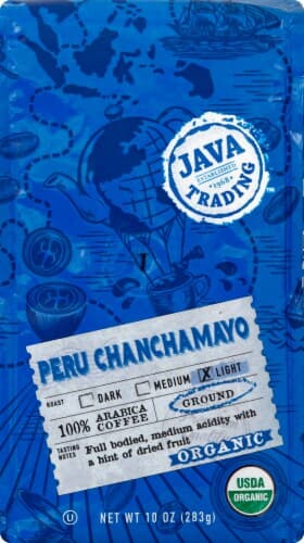 Java Trading Organic Peru Chanchamayo Ground Coffee