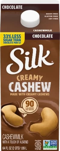 Silk Cashewmilk, Creamy, Chocolate